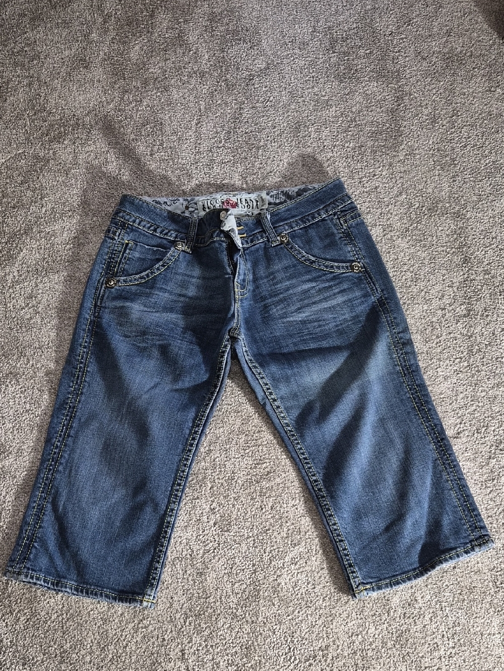 Vigoss Women's Denim Cargo Shorts - Blue